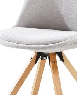 Jedálenské stoličky KONDELA Sabra jedálenská stolička sivá / buk