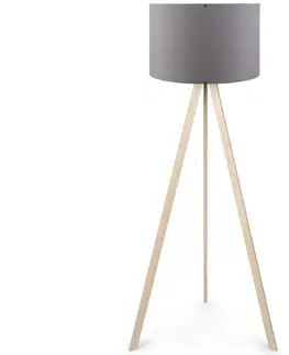 Lampy  Stojacia lampa AYD 1xE27/60W/230V šedá/béžová 
