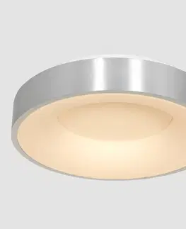 Stropné svietidlá Steinhauer LED stropné svietidlo Ringlede 2 700 K Ø 48 cm strieborná