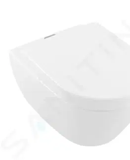 Záchody VILLEROY & BOCH - Subway 2.0 Závesné WC s hlbokým splachovaním, AntiBac, s CeramicPlus, alpská biela 5614A1T2