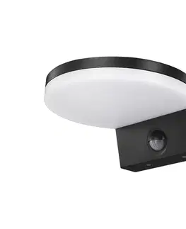 Svietidlá Top Light Top Light - LED Vonkajšie nástenné svietidlo so senzorom LED/15W/230V IP65 čierna 