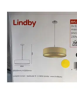 Svietidlá Lindby Lindby - Luster na lanku SEBATIN 3xE27/11W/230V 