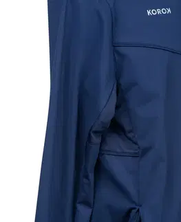 hokej Pánska tréningová bunda na pozemný hokej FH900 námornícka modrá