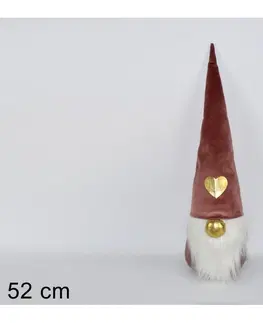 Vianočné dekorácie MAKRO - Škriatok vianočný 52cm rôzne druhy