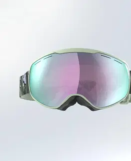 okuliare Lyžiarske/snowboardové okuliare G 900 S3 do pekného počasia zebrované zelené