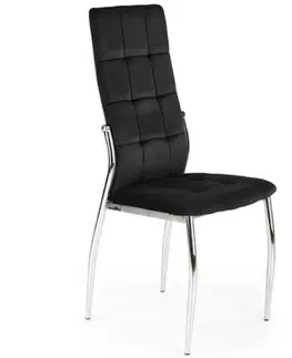 Čalúnené stoličky Stolička W153 čierna
