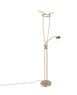Stojace lampy Moderná bronzová stojaca lampa vrátane LED a stmievača - Lexus