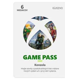 Hry na PC Xbox Game Pass 6 mesačné predplatné