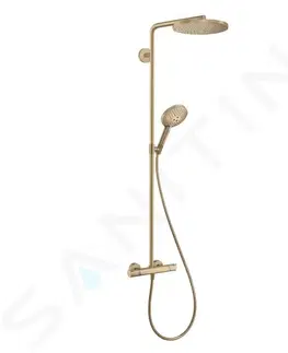 Kúpeľňové batérie HANSGROHE HANSGROHE - Raindance Select S Sprchový set Showerpipe s termostatom, 3 prúdy, kefovaný bronz 27633140