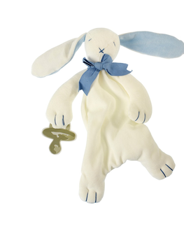 Plyšové hračky MAUD N LIL - Maznáčik králiček s úchytom, modrý