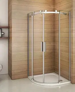 Sprchovacie kúty H K - Štvrťkruhový sprchovací kút DIAMOND S4 90 cm s dvojdielnymi posuvnými dverami L / P variant SE- DIAMONDS490