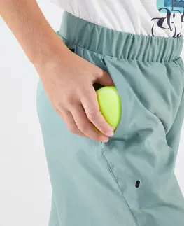bedminton Detské tenisové šortky TSH Dry zelené