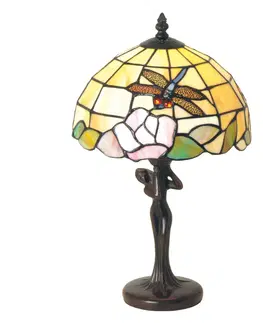 Stolové lampy Artistar Stolná lampa Sirin v štýle Tiffany