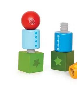 Kreatívne a výtvarné hračky HAPE - Drevené skrutkovanie