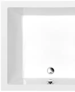 Vane POLYSAN - DEEP hlboká sprchová vanička obdĺžnik 100x90x26cm, biela 72340