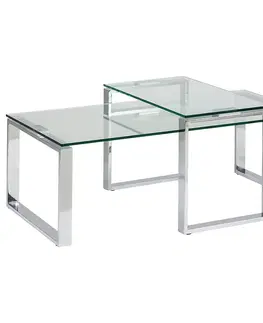 Konferenčné stolíky s úložným priestorom Konferenčný stolík clear glass h000009514