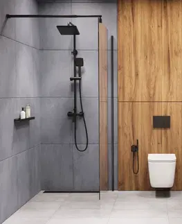 Záchody DEANTE Podstavný rám, pre závesné WC misy + SLIM tlačidlo černé + WC INVENA PAROS  + SEDADLO CST_WC01 N51P RO1