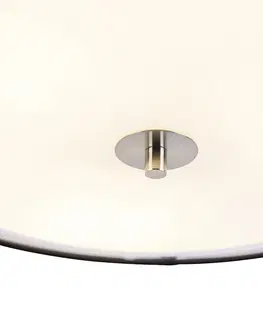 Stropne svietidla Moderné stropné svietidlo čiernobiele 50 cm 3-svetlo - Drum Duo