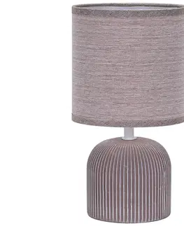Lampy ONLI ONLI - Stolná lampa SHELLY 1xE27/22W/230V hnedá 28 cm 