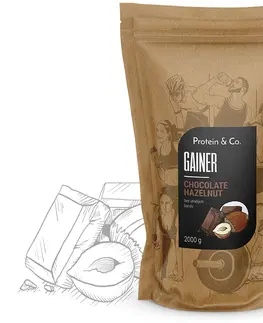 Sacharidy a gainery Protein&Co. Gainer 2kg Zvoľ príchuť: Chocolate Hazelnut