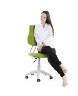 Kancelárske kreslá Rastúca otočná stolička, zelená/modrá/sivá, RAIDON