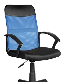 Kancelárske stoličky Signal Kancelárska stolička Q-702 modrá/čierna