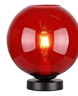 Osvetlenie Stolová lampa GLOBE Candellux Červená
