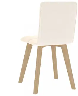 Jedálenské stoličky a kreslá Jedálenská stolička 2 ks látka / buk Dekorhome Tmavosivá