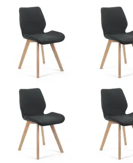 Jedálenské stoličky Moderné kreslo MIRKA, čierna