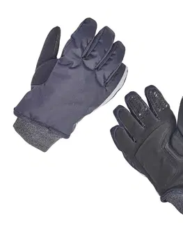 rukavice Detské zimné cyklistické rukavice 500 čierne