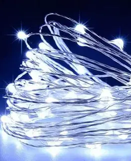 Vnútorné LED osvetlenie na vianočné stromčeky Vianočné osvetlenie  50L slzy 7/19/NIK BAT CW