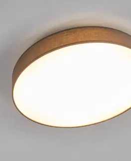 Stropné svietidlá Lindby Látkové stropné LED svietidlo Saira 50 cm sivé