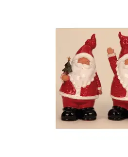Vianočné dekorácie Mikuláš 18,5cm rôzne druhy