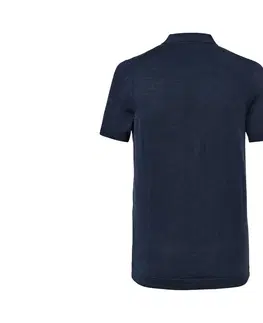 Shirts & Tops Polokošeľa z vlny merino, námornícka modrá s melírom