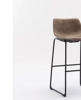 Barové stoličky LuxD Dizajnová barová stolička Alba taupe