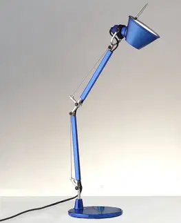 Stolové lampy na písací stôl Artemide Stolná lampa Artemide Tolomeo Micro modrá