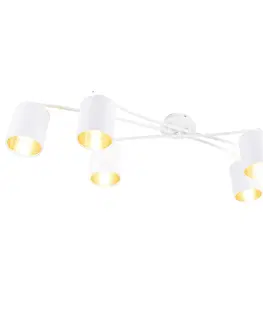 Bodove svetla Moderné stropné svietidlo biele 6 svetiel - Lofty
