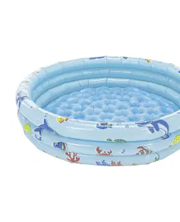 Detské bazéniky KONDELA Lome detský nafukovací bazén modrá