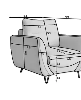Sedacie súpravy NABBI Salma 3+1+1 rozkladacia sedacia súprava s úložným priestorom horčicová