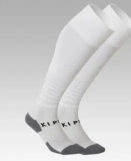 ponožky Detské vrúbkované futbalové podkolienky Viralto Club biele