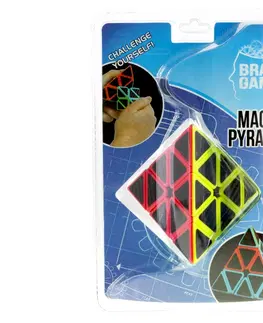 Hračky náučné a vedecké spoločenské hry MIKRO TRADING - Pyramída hlavolam 9,5x9,5x9,5cm v blistri