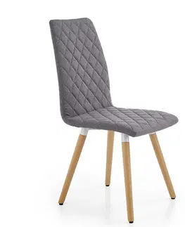 Čalúnené stoličky Stolička K282 tkanina/drevo popol 56x44x93