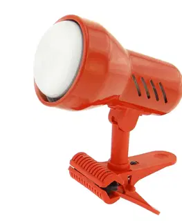 Stolové lampy Lampička s klipem E14 velká červená
