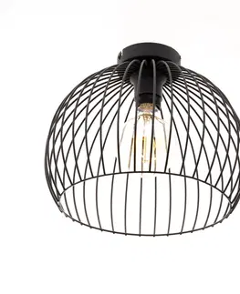Stropne svietidla Moderne hanglamp zwart 30x26 cm E27 - Koopa