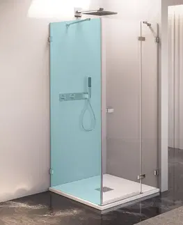 Sprchovacie kúty POLYSAN - FORTIS EDGE sprchové dvere bez profilu 1000mm, číre sklo, pravé FL1210R
