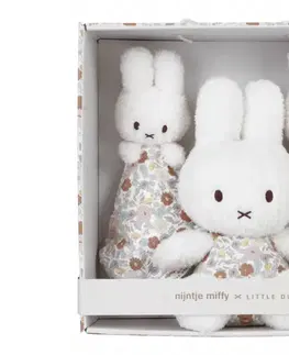 Plyšové hračky LITTLE DUTCH - Darčeková sada králiček Miffy Vintage Kvety