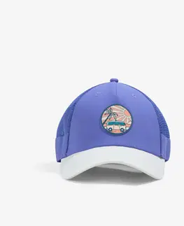čiapky Šiltovka na plážový volejbal modro-biela