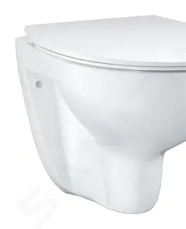 Záchody GROHE - Bau Ceramic Závesné WC s doskou Slim, softclose, rimless, alpská biela 39899000
