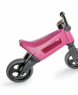 Detské vozítka a príslušenstvo Teddies FUNNY WHEELS Rider Sport růžové 2v1 28/30cm