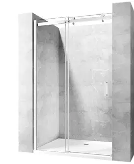Sprchovacie dvere; priečky Sprchové dvere chróm Nixon-2 130x190 ľavé chróm Rea K5004